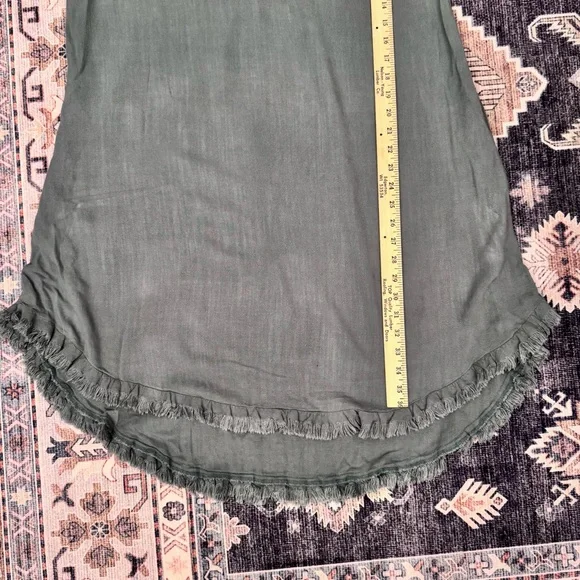 Umgee High Low Linen Cotton Blend Short Sleeve Dress Women’s Size Large - Picture 12 of 12